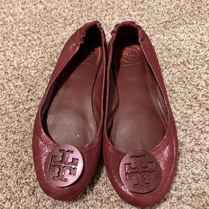 Tory Burch Women's Burgundy Flats